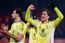 Jugadores de la Juventus celebrando el triunfo.