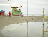 El fuerte oleaje golpeó las costas de Manabí el 27 de diciembre.