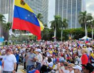 Protesta en rechazó a la decisión del Tribunal Supremo de Justicia de Venezuela (TSJ), que confirmó los cuestionados resultados de las elecciones que dieron la victoria a Nicolás Maduro.