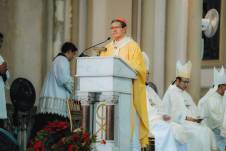 Primera misa de monseñor Luis Gerardo Cabrera como Cardenal de la Iglesia Católica.