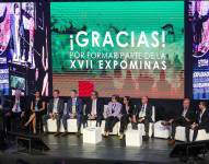 Los invitados participan durante la decimoséptima edición de Expominas, en Quito.