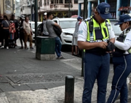 Agentes de tránsito en Guayaquil.