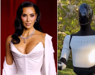 Kim Kardashian and Tesla Robot.