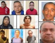 Imagen de 10 de los 14 detenidos del grupo delictivo Los Águilas.