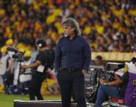 El entrenador de Emelec, Leonel Álvarez, en el Clásico del Astillero