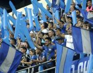 Hinchada de Emelec en el estadio George Capwell.