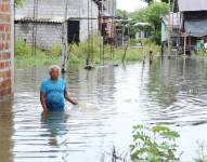 Imagen de archivo de un sector inundado en Salitre, Guayas, en abril pasado.