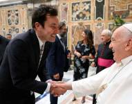 Jimmy Fallon y el Papa Francisco