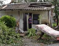 Fotografía del paso del huracán Rafael por Cuba.