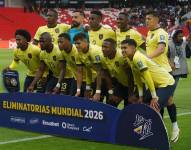 Jugadores de la selección de Ecuador previo al partido ante Paraguay por las Eliminatorias Sudamericanas