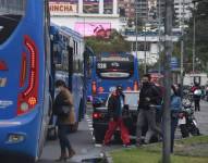 Buses de transporte público.