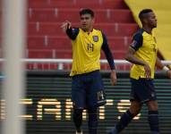 Xavier Arreaga en un partido con la selección de Ecuador