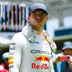 El piloto del Red Bull, Max Verstappen, previo a una carrera de Fórmula Uno