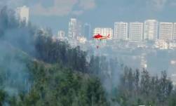 Descargas aéreas por los incendios forestales