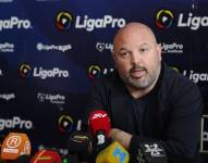 El presidente de la Liga Pro, Miguel Ángel Loor, le respondió a Michel Dller.