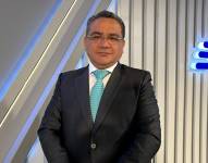 Foto de Juan José Santiváñez, ministro del Interior de Perú, en el set de Contacto Directo el martes 20 de agosto.