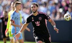 Leonardo Campana celebra un gol con el Inter Miami