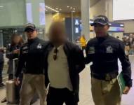 Imagen de Dayiberto Rosado Torres, detenido en el Aeropuerto El Dorado de Bogotá en Colombia.