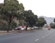 En la zona se reportó un pesado tráfico vehicular.