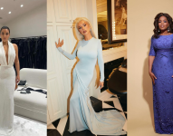 Imágenes de archivo de Kim Kardashian, Christina Aguilera y Oprah Winfrey.