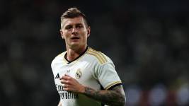 Toni Kroos en un partido con el Real Madrid