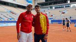 Rafael Nadal y Carlos Alcaraz en los Juegos Olímpicos París 2024