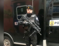 Imagen del policía David Velasteguí.