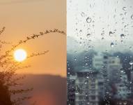 Imagen referencial: Día soleado y lluvioso