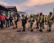 Los bomberos de Saraguro, Catamayo, Espíndola y Calvas se activaron para atender la emergencia.