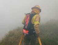 Incendio forestal en La Cima de la Libertad.