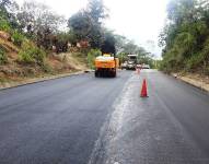 Imagen referencial de la carretera Cuenca-Girón-Pasaje, sur del país.