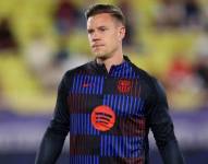 El portero Ter Stegen previo al partido con el FC Barcelona