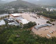 Sector afectado por el huracán Helene