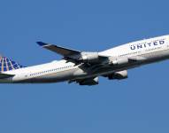 Imagen referencial de un avión de United Airlines.