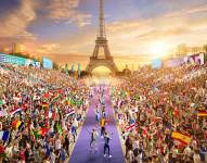 Foto oficial de los Juegos Olímpicos de París 2024.