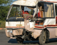 Imagen referencial de un accidente de bus