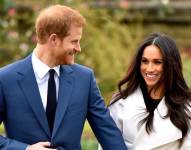 Fotografía del príncipe Harry junto a su esposa Meghan Markle