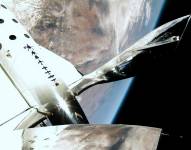 Fotografía de Virgin Galactic que muestra una vista de su vuelo suborbital Unity 25.