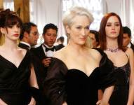 Foto de archivo de Anne Hathaway, Meryl Streep y Emily Blunt en una de las escenas de El Diablo Viste a la Moda.