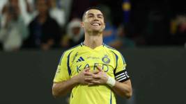 Cristiano Ronaldo celebra un gol con el Al Nassr en Arabia Saudita.