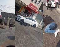 Dos ladrones fueron golpeados brutalmente en el norte de Guayaquil
