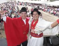 Imagen de archivo de Lourdes Tibán y su esposo, Raúl Ilaquiche.