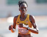 Rebecca Cheptegei participó en la prueba femenina de maratón en los pasados Juegos Olímpicos de París 2024