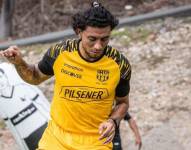 Joao Rojas en un entrenamiento con Barcelona SC