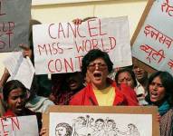 Las protestas sacudieron India en 1996 cuando el concurso de Miss Mundo se celebró por última vez en ese país.