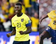 Moisés Caicedo con la selección de Ecuador y Faustino Asprilla con la selección de Colombia