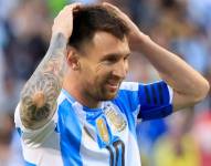 Messi revela que sintió una molestia en el abductor durante el partido contra Chile