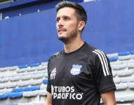 Marcos Mondaini luce la camiseta de Emelec