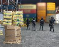 600 kilos de droga que se iban a enviar a Bulgaria fueron decomisados por la Policía en Guayaquil.