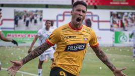 Agustín Rodríguez, delantero uruguayo que reforzó a BSC este año.